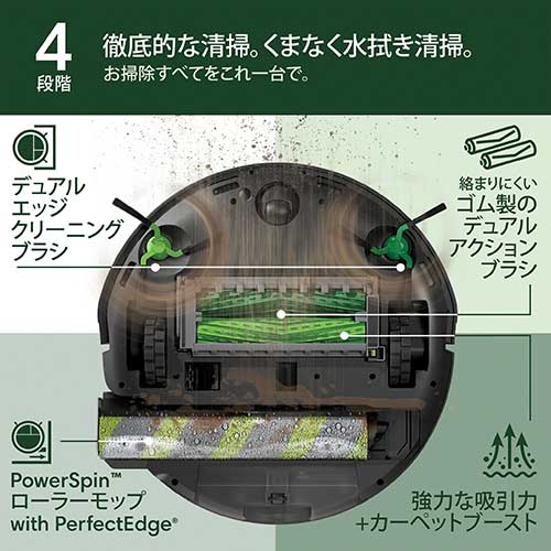 ルンバのローラー式モップ